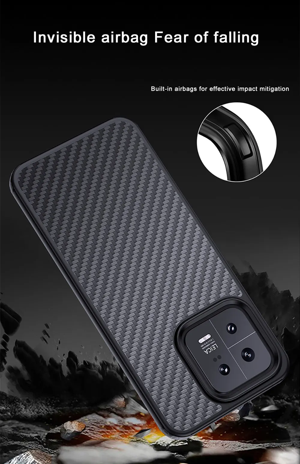 Light Weight Tough Impact-resistant Protective Shell Case Aramid Fiber Scratch-resistant Cover for Xiaomi 13 details