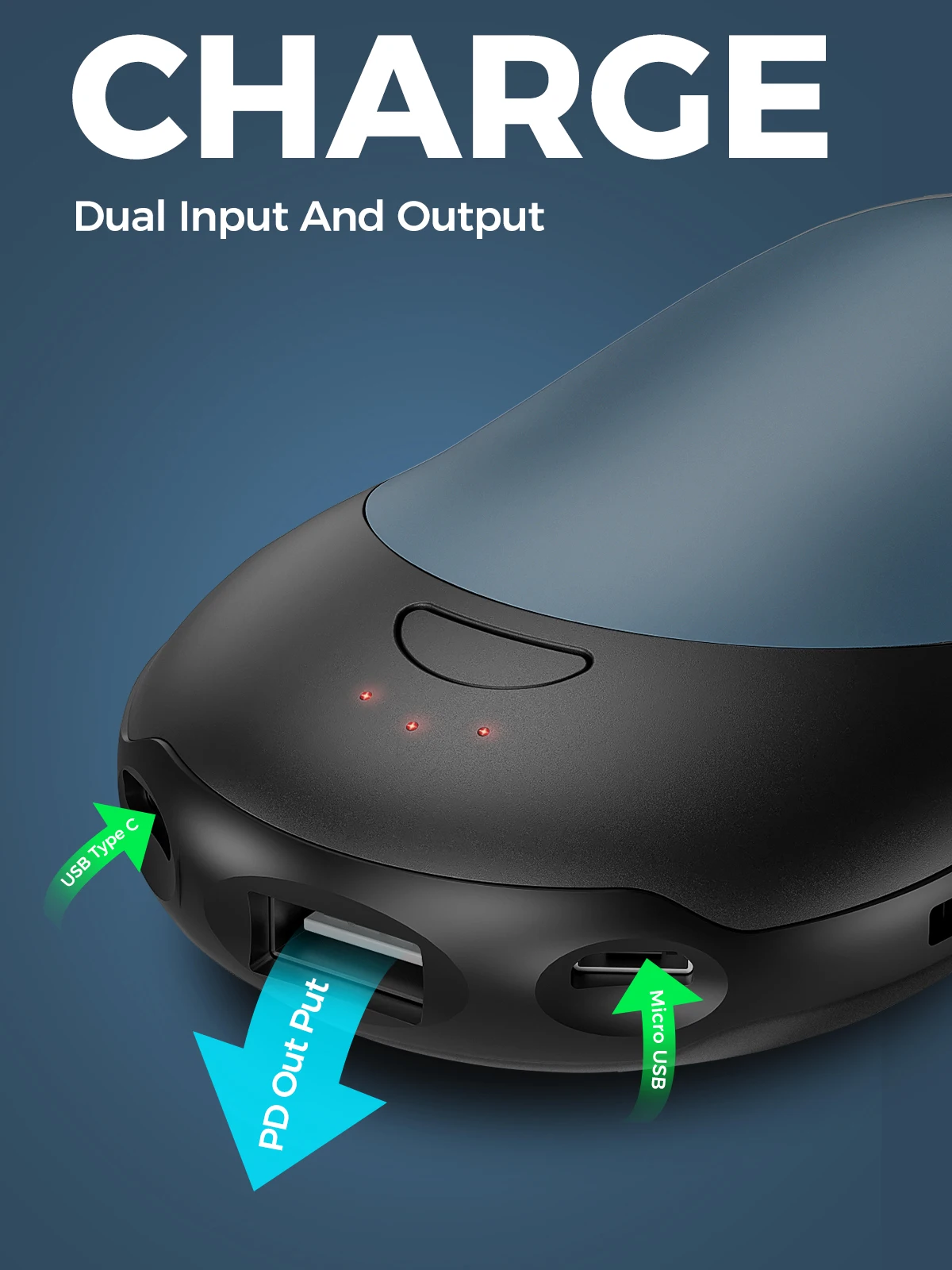 10000 мА/ч, грелка для рук многоразового использования Power Bank портативный Электрический нагреватель для игры в гольф, Подарочная коробка мобильного USB заряжаемая ручная грелка для женщин и мужчин