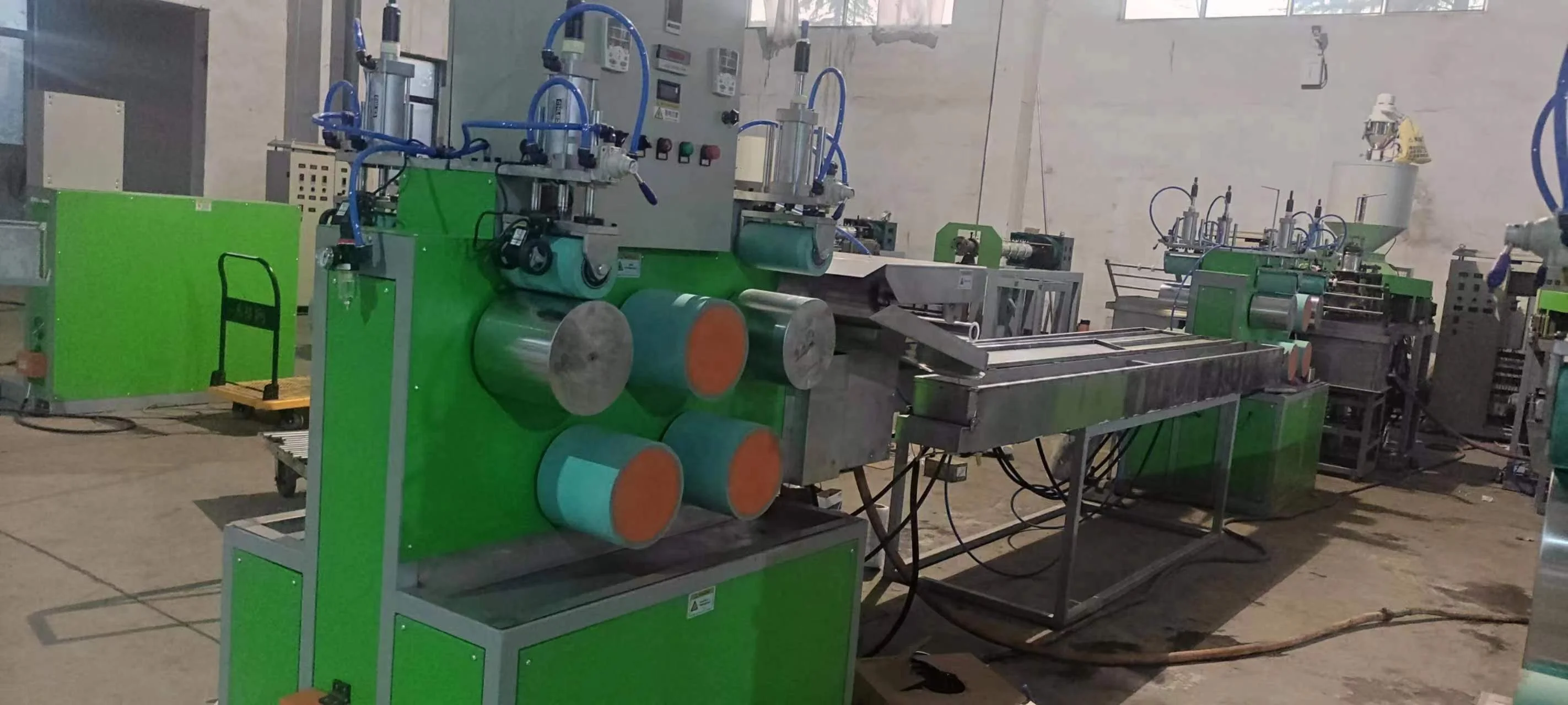 LDPE Bath Sponge Mesh Making Machine Polypropylene Fruit Vegetable Packing Bag Making Machine