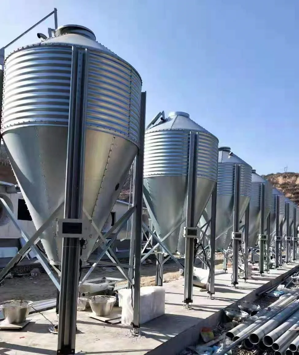 Small & Medium Corn Silos Grain Silos 40 Ton Feed Mill Storage Silos