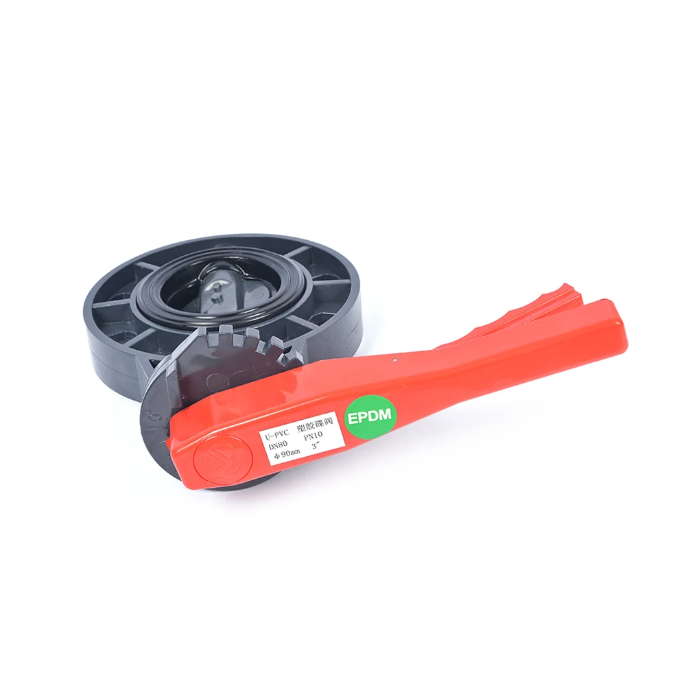 low price supply manual industrial valve Plastic Butterfly Valve upvc butterfly valve for swimming pool