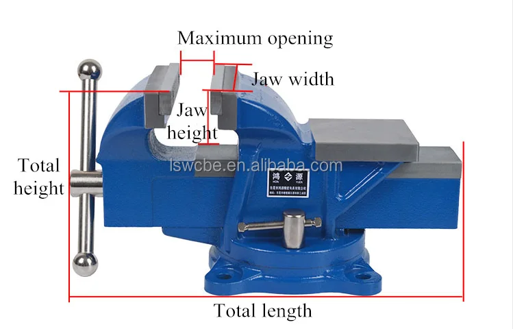 Heavy-duty German Bench Vise Precision Household Vice 3 Inch 5 Inch 6 ...