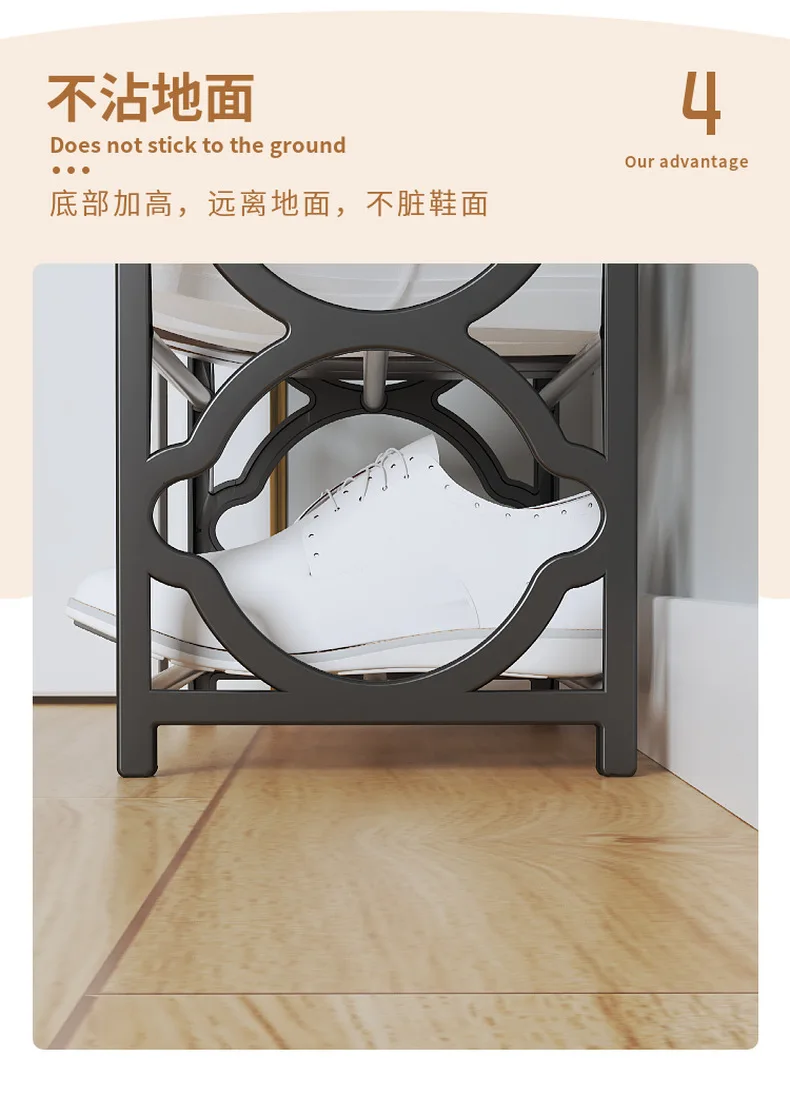 Hot Product 4 Layers  shoe cabinet Household and Dormitory Durable Metal storage Shoe Organizer Rack