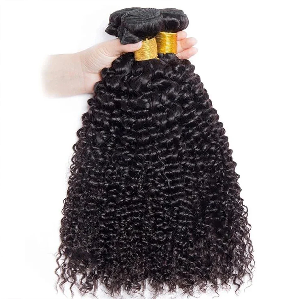 Brasilianische Kinky Curly Bundle Angebote Remy Echthaar Extensions Jerry Curl_voghion.com