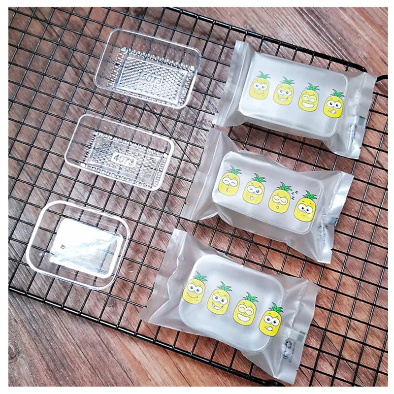 Morsun 100pcs Pineapple Cake Plastic Bags Chocolate Dessert Nougat