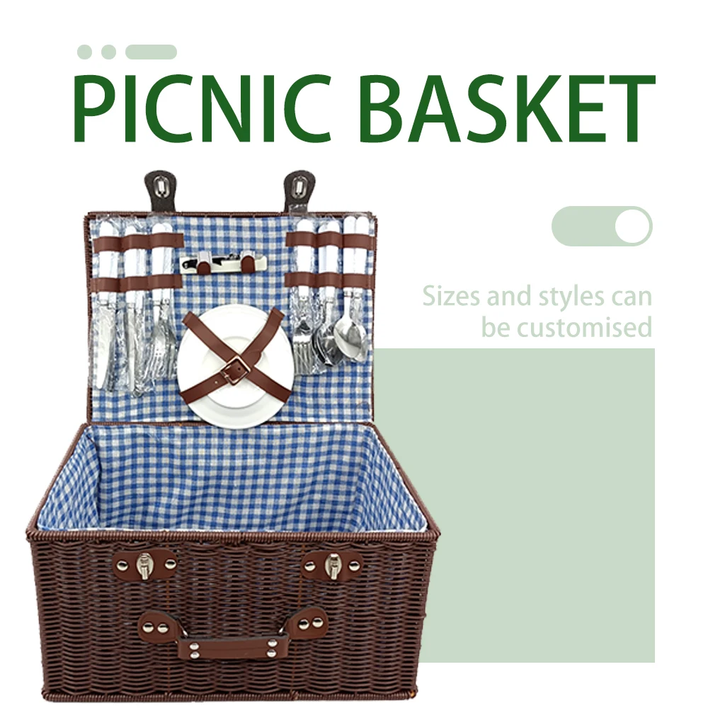 Wholesale 2/4 Person Customized Oem Outdoor Camping Handmade Rattan