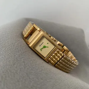 2026 New Golden Medieval Women's Watch with Antique Style Light Luxury Retro High Quality square Small Dial Watch for Women