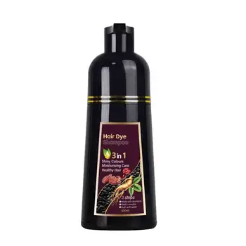 64BOXes/CTN Fast Black Hair Color Shampoo Factory Price OEM ODMOBM Herbal Black Color Cream Black Coloured Hair Dye Shampoo