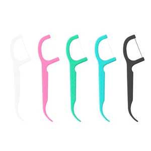 Daily Care Top Selling Organic Corn Fiber Material Dental Floss Pick Two Uses Vegan Corn Biodegradable Interdental Picks