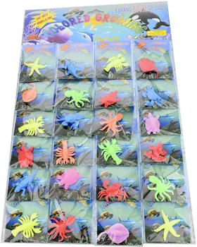 Assorted Water Sensory Jelly Water Growing Sea Life Creatures Animals in a sheet