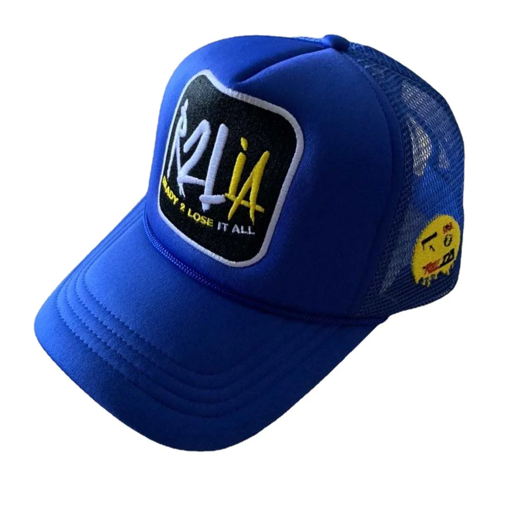 Flagnshow однотонная Кепка-тракер, кепка на заказ, Кепка-бейсболка из полиэстера и сетки с 3D вышивкой, Кепка-тракер