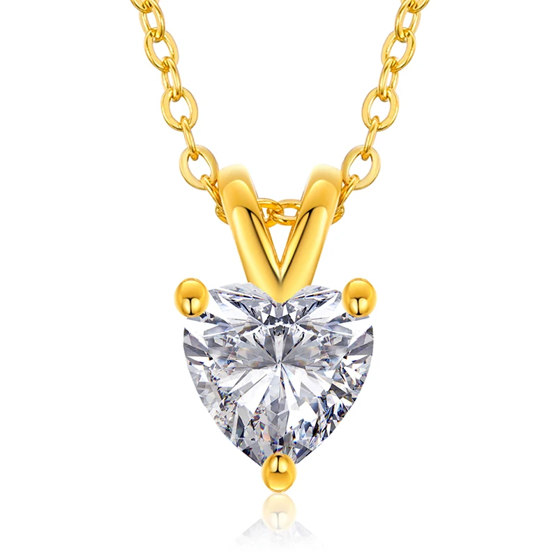 Best Selling Elegant Large Diamond Pendant Jewelry 18K Gold Plated