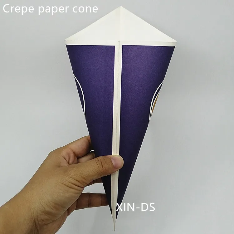 Paper cone paper  holder for french fries crepe  pancake food box