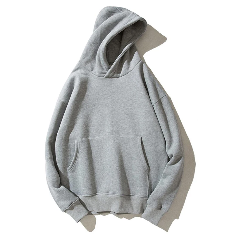 Wholesale High Quality Plain Hoodies Sweatshirt Unisex Hip Hop Oversized Custom Hoodie