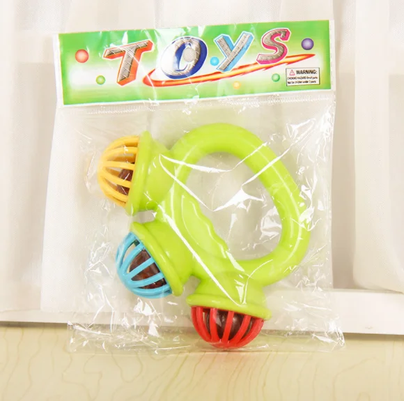 Пластиковый ручной Бубер, колокольчики, Детский шейкер, музыкальные ритмичные игрушки, Детский развивающий музыкальный колокольчик, погремушка