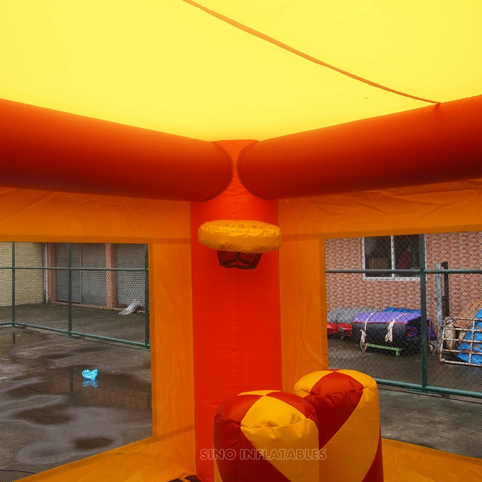 5in1 Commercial Grade Kids rainbow Inflatable Bounce House With Slide From China Guangzhou Inflatable Factory