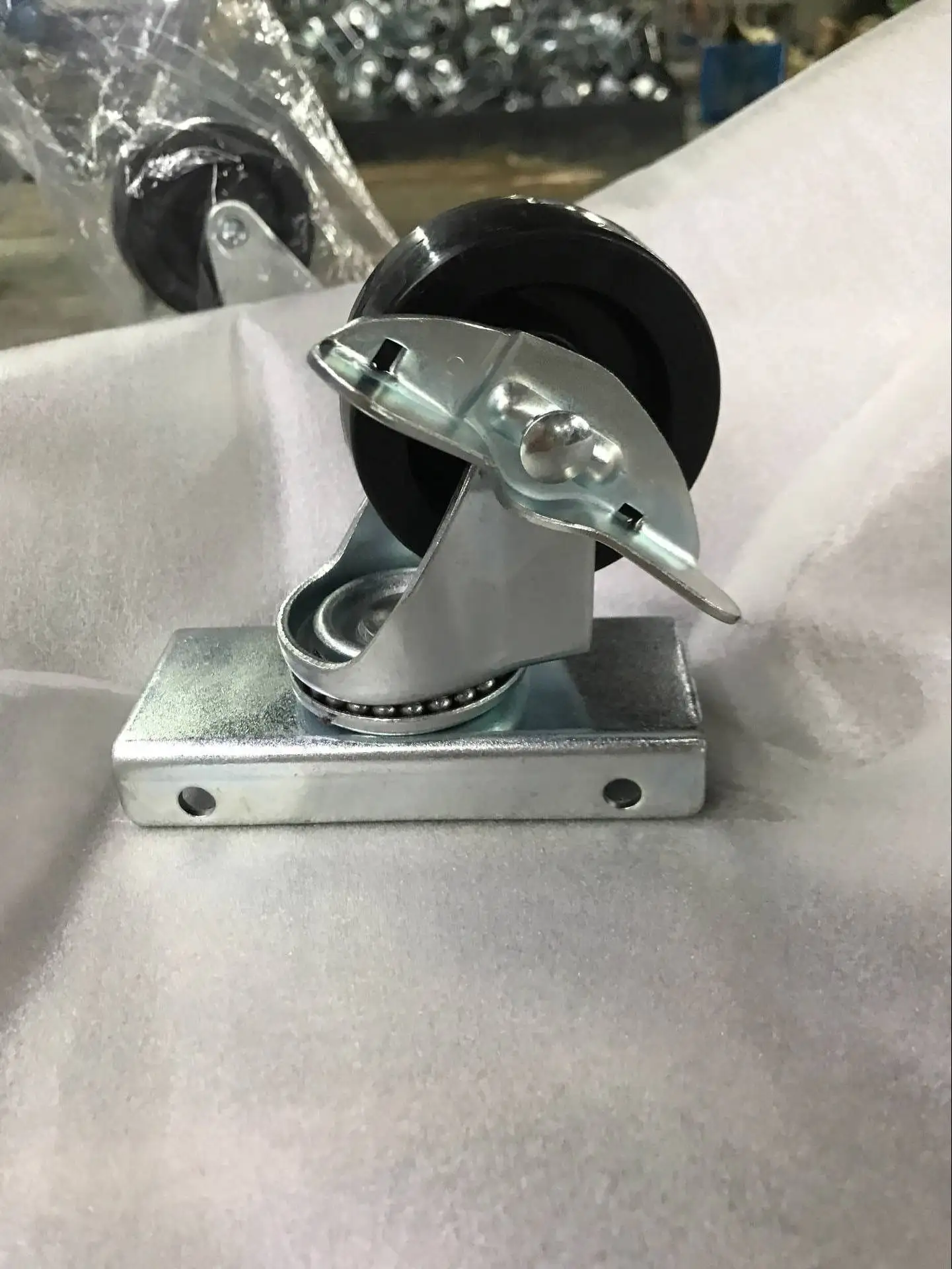 Factory Price Refrigerator Casters Wheels 65mm Nylon Castor with Brake for Freezer Wheel