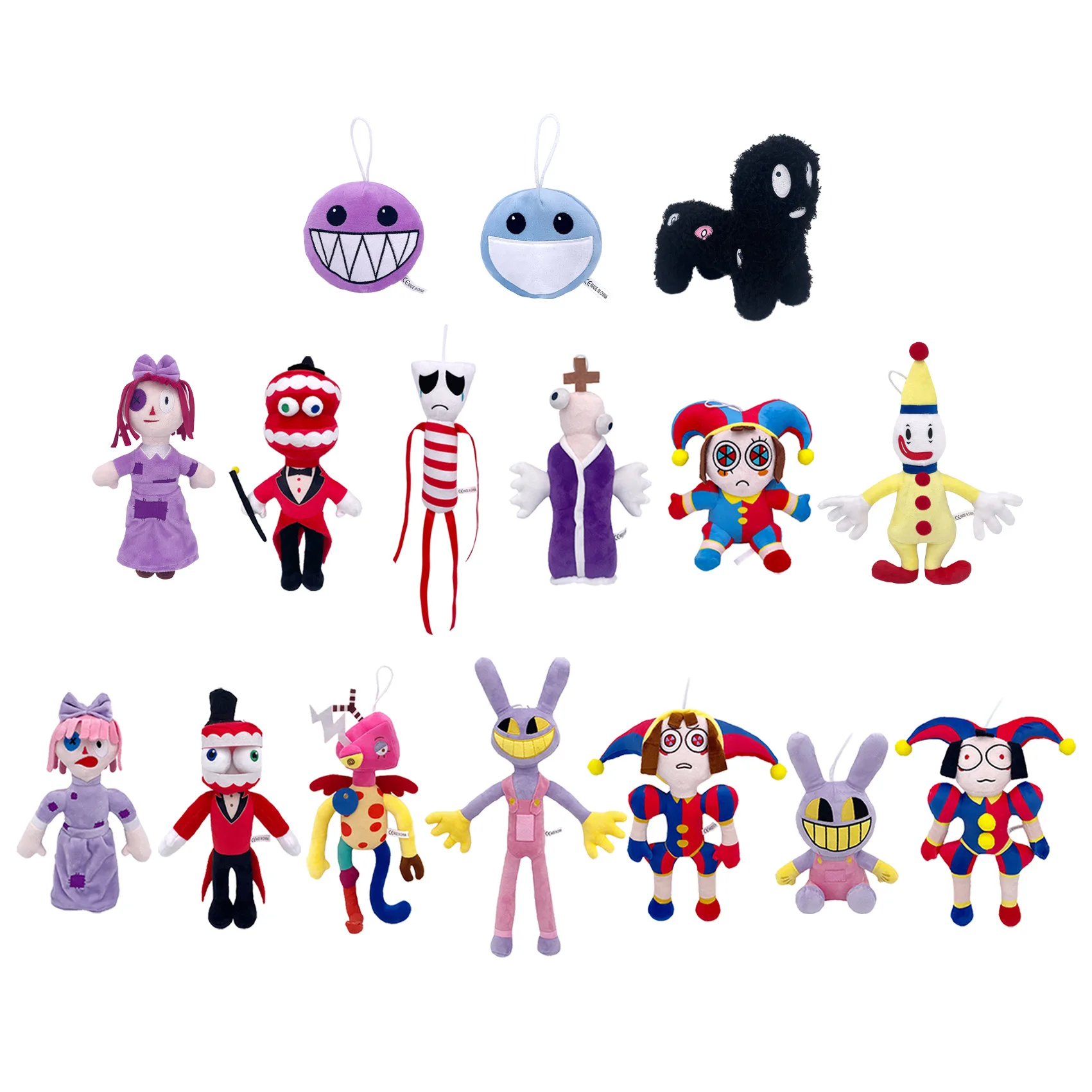 The Amazing Digital Circus New Design Cartoon Anime Pomni and Jax Stuffed Plush Toy Digital Circus for Kids Toys