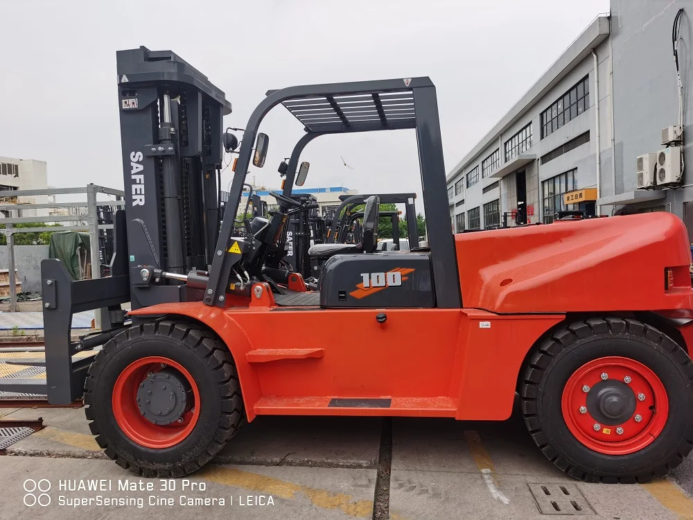 New Diesel Forklift 10-12 Tons Made in China CE Certified with 3000-5000mm Lift Height Mechanical/Automatic Transmission SAFER