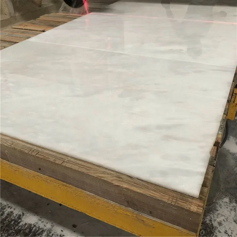 product backlight royal white jade pure onyx indoor countertop design nature stone slab marble-1