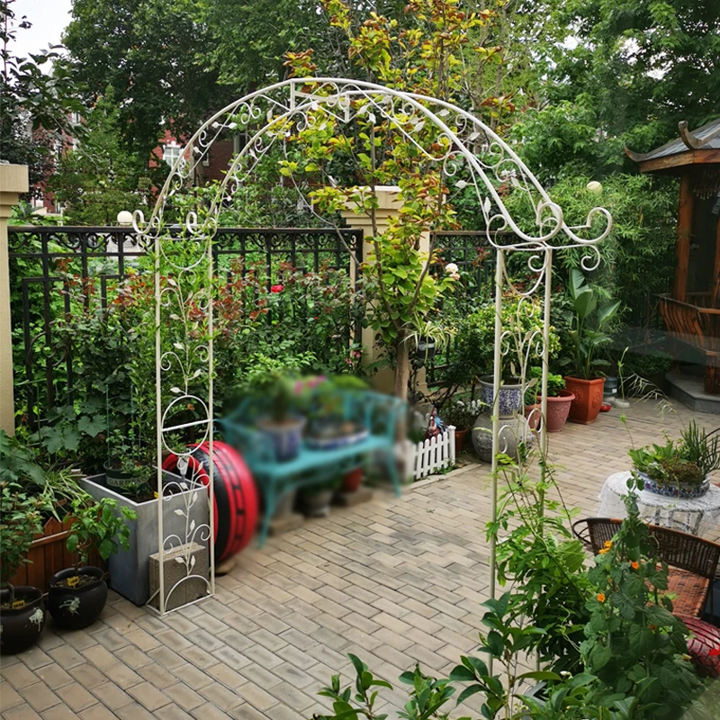 Outdoor Waterproof Metal Garden Arch Arbor Patio Arbor Lattice - Buy ...