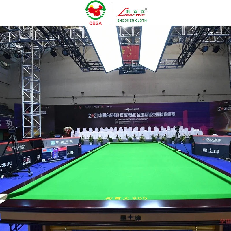Biggest brand snooker table cloth supplier in China high quality CBSA tournament cloth