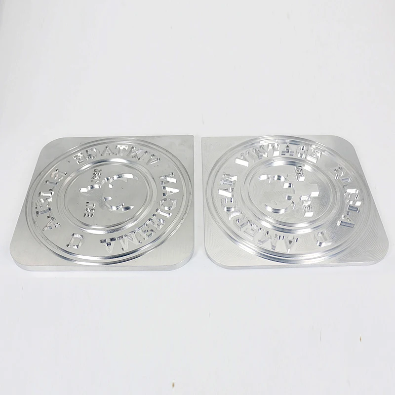 Aluminum Embossing Die for Custom Aluminum 3D Clothing T-shirt Leather Embossing Machine