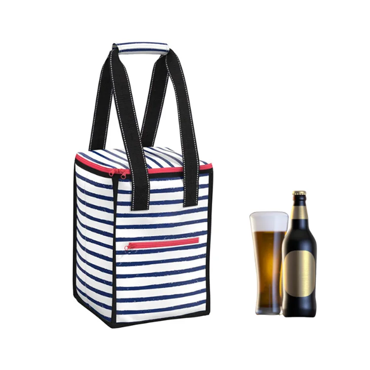High Quality Insulated Tote Eco-friendly Pleasure Chest Soft Cooler 4 Bottle Wine Cooler Bag