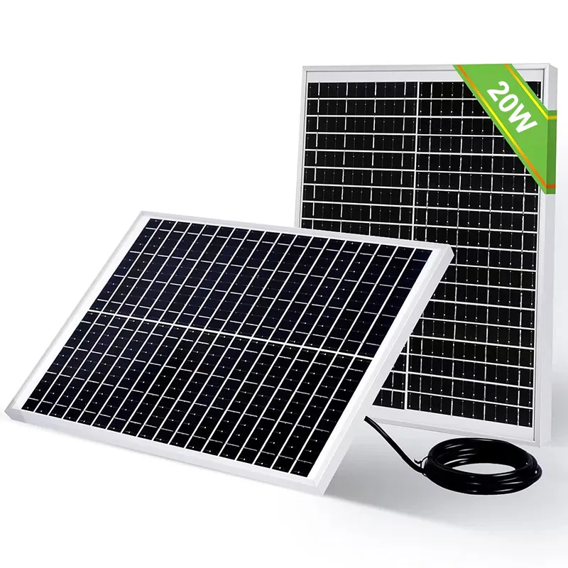 A Grade Mono Small Solar Panel 12v 18v 5w 10w 20w 30w 40w 50w 80 100w 150w Monocrystalline Mini Solar Panel for Light Fan Camera
