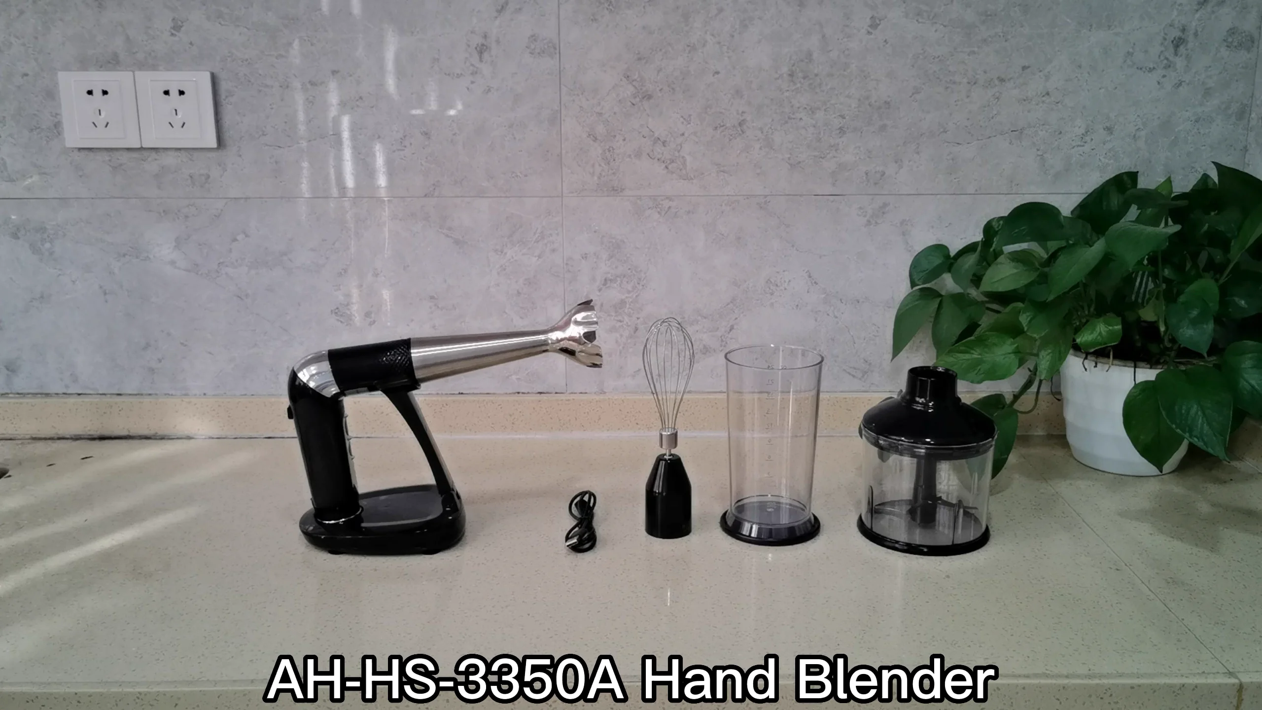 Portable Rechargeable 2000mah 180w Powerful Immersion Blender Running