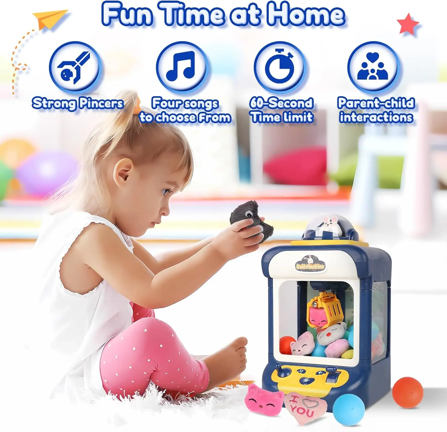 Machine à Griffes Jouet – Distributeur De Bonbons Ou Mini-peluches – DIY Amusant Pour Enfants