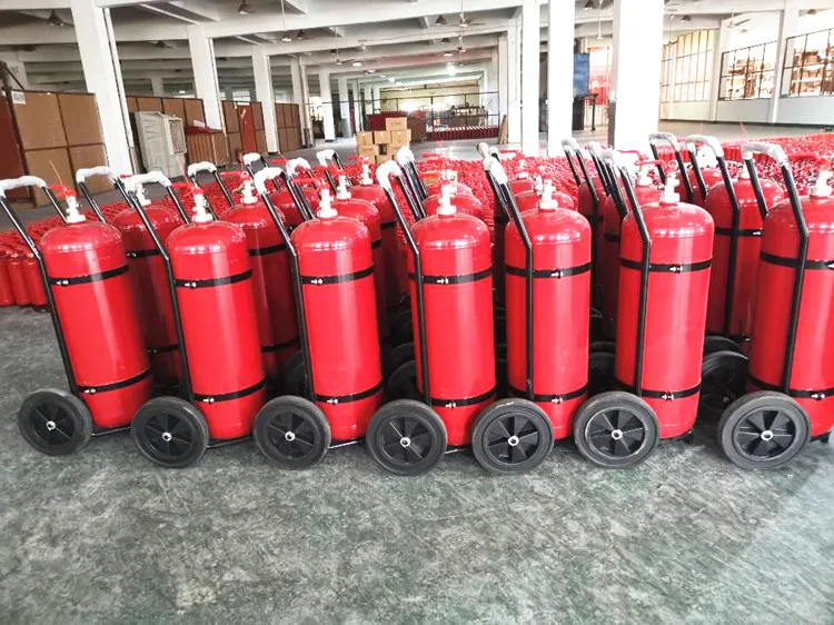 China Manufacturer Portable 4.5kg 9kg 50kg 25kg 5kg 10kg Abc Dry Chemical Powder Fire Extinguisher With Trolley