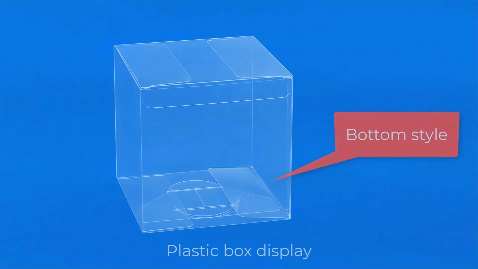 Custom Printing Acetate Clear Pvc Packaging Foldable Square Plastic Boxes For Packiging Pet Food