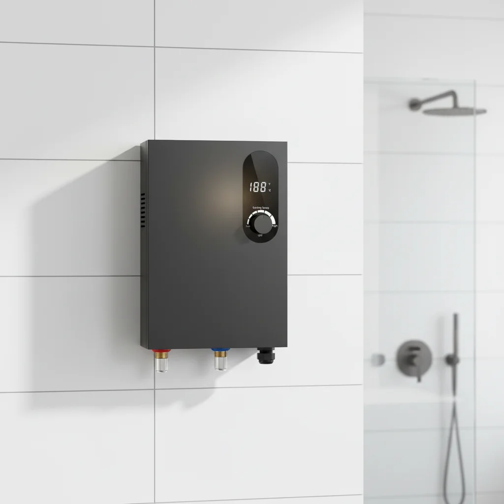 14 kW 240 V Metallum Testa Instantaneus Aqua Calefactor Chauffe-eau Paries-Montatus Instantaneus Aqua Calefactor Electricus pro Usum Domestici et Balnei