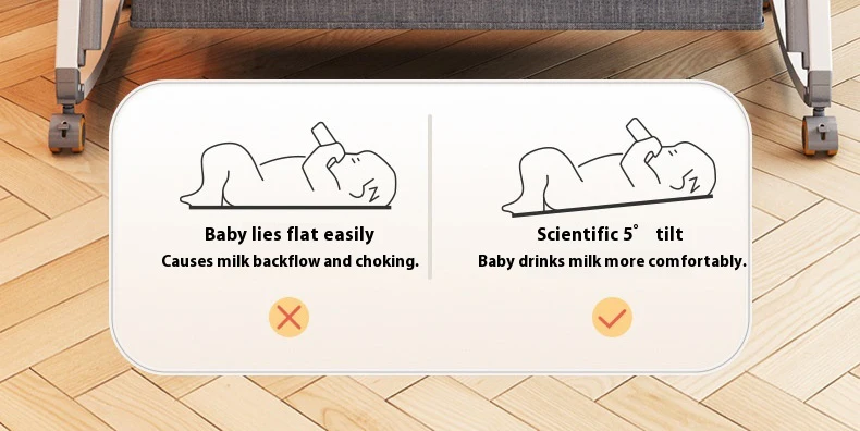 Modern Multi-functional Kids' Baby Crib Cot Baby Bassinet Cradle 3 in 1 Travel Baby Bed with Breathable Net Bedside Sleeper