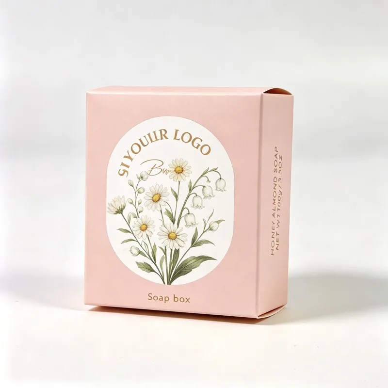 Cutii pentru săpun ecologice, fabricate din materiale reciclate, ambalaj din carton, cutii pentru săpun din hârtie kraft, cu fereastră