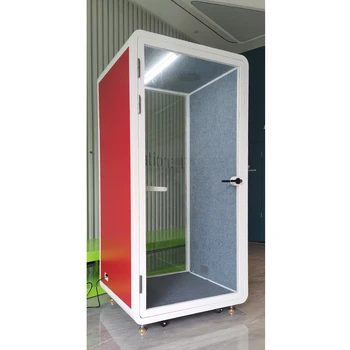 Single Person office meeting pod Portable Soundproof Meeting Pod Private Phone Booth Office Acoustic Soundproofing Office Pod