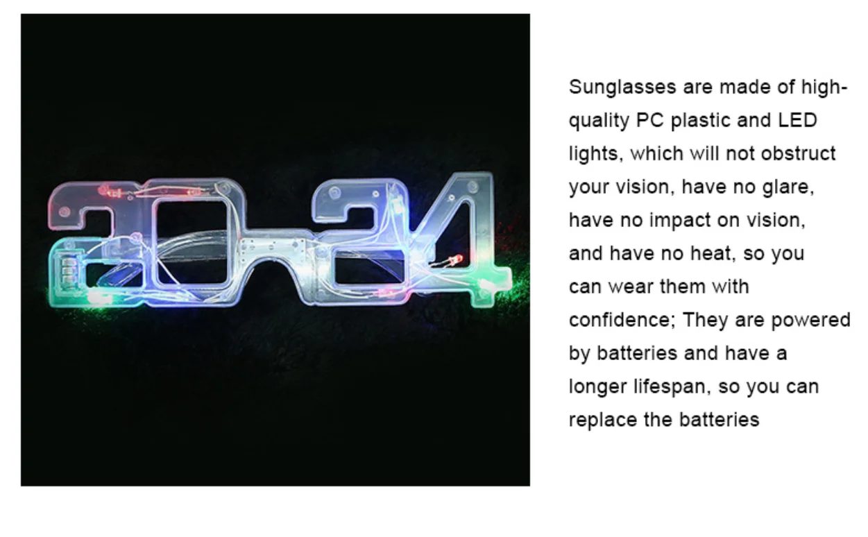 New Years 2024 Led Glasses Neon Party Glasses 2024 Luminous Glasses   Ha67b4fdf85674e3b9626bbb84e2d1fb7R 