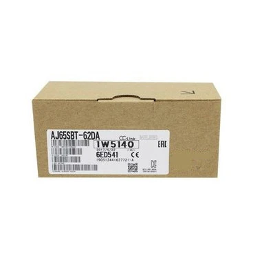 Új, eredeti AJ65SBT-62DA CC-Link távoli analóg kimeneti modul. Kétcsatornás analóg kimenetet, stabil jelátalakítást és pontos feszültség/áram-átvitelt biztosít. Kompakt kialakítás, erős interferenciavédettség.