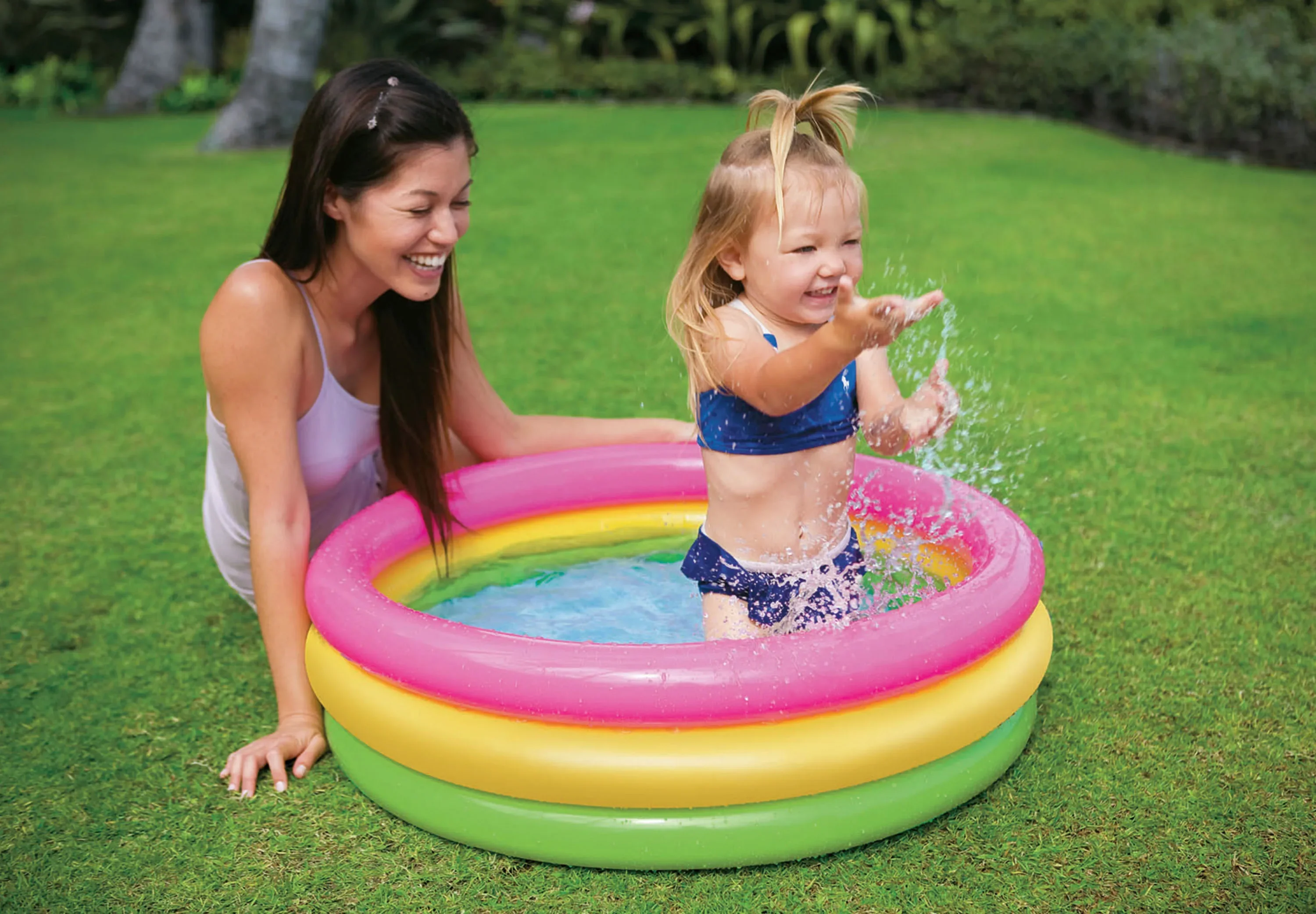 Intex 58924 3 rings sunset glow baby pool