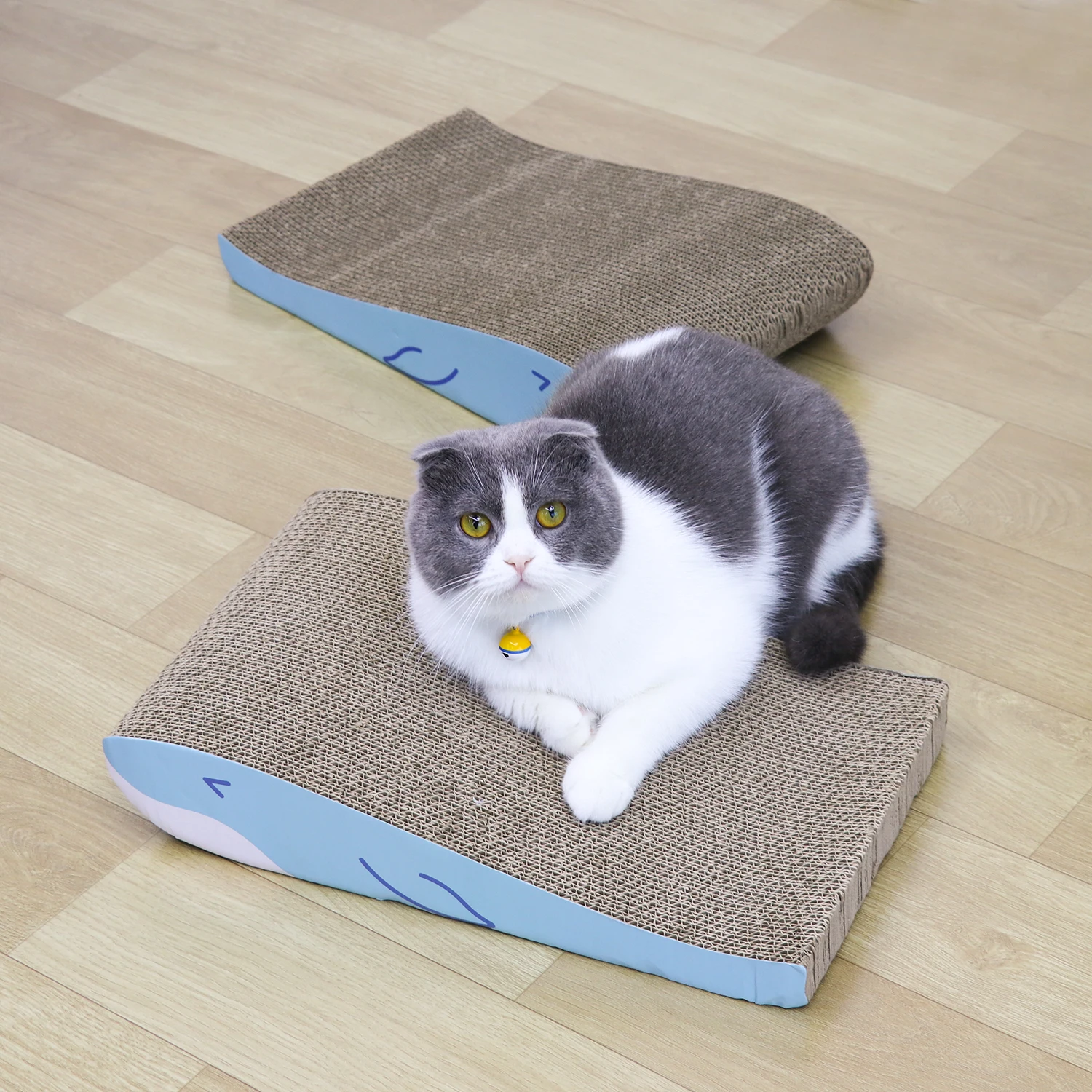 Comfortable Curved Highdensity Cat Scratching Boards Boxes Posts For