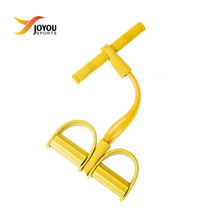 Elastic Sit up Pull Rope with Foot Pedal Fitness Equipment Exerciser Yoga Sit up Trainer