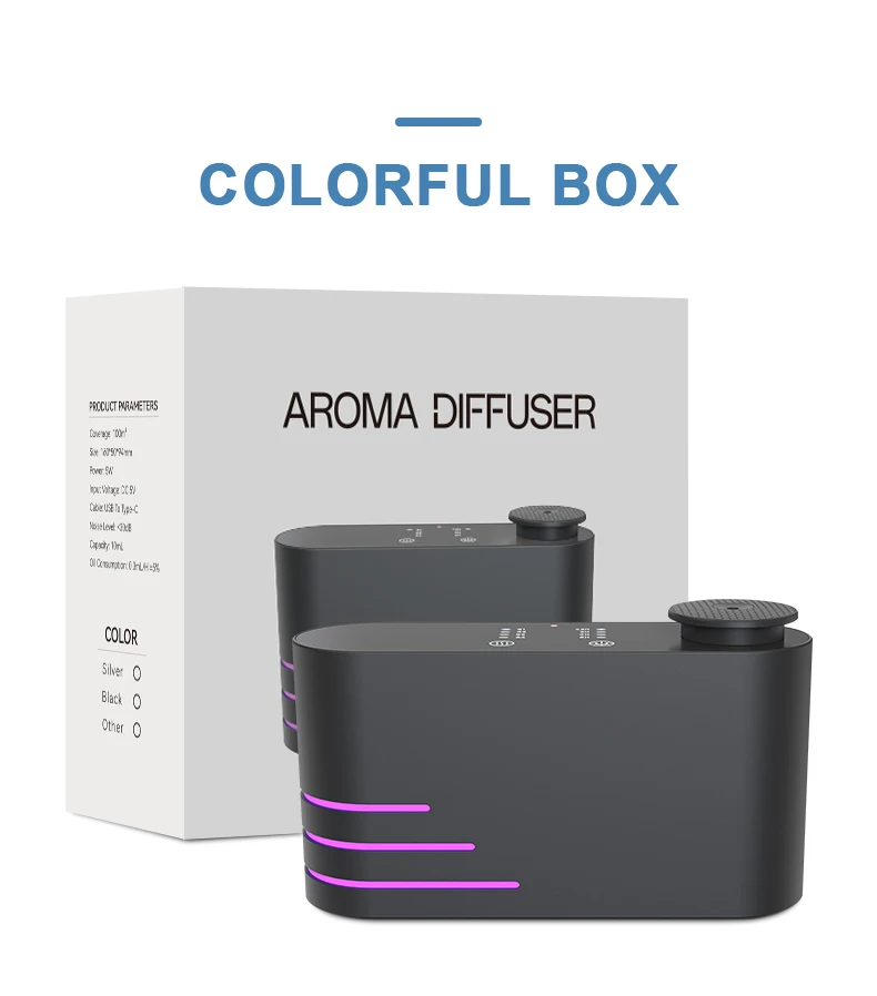 CNUS X4 Aluminum Aromatherapy Diffusers Waterless Smart Aroma Diffuser 360 Fragrance Oil Diffuser Waterless Atomizer details