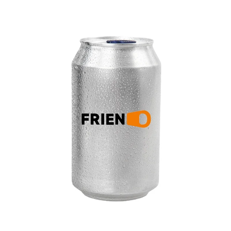 Plain or printed empty standard aluminum can for beverage packaging