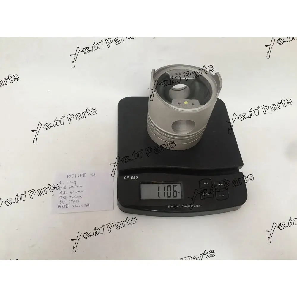 6BB1 Cylinder Engine Piston for Isuzu Spare Part 5