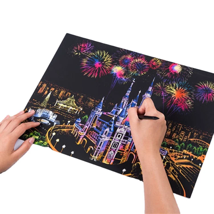 Cindy Conklin　スクラッチボード ドローイング　アートフレーム　2点 Cindy Conklin スクラッチボード ドローイング アートフレーム 2点