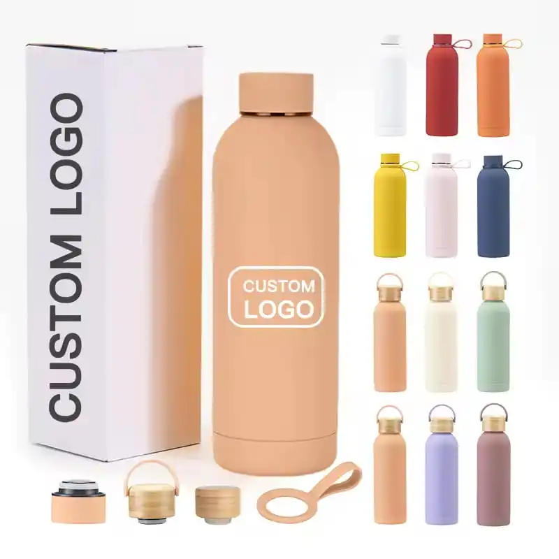 Best Seller 2026 Personalised Goude Eau Gourde Isotherne 500ml Black Stainless Steel Min