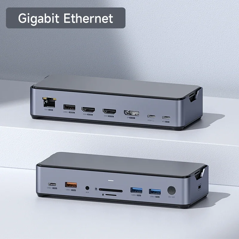 Hagibis USB C Docking Station - Triple Display & SSD Support