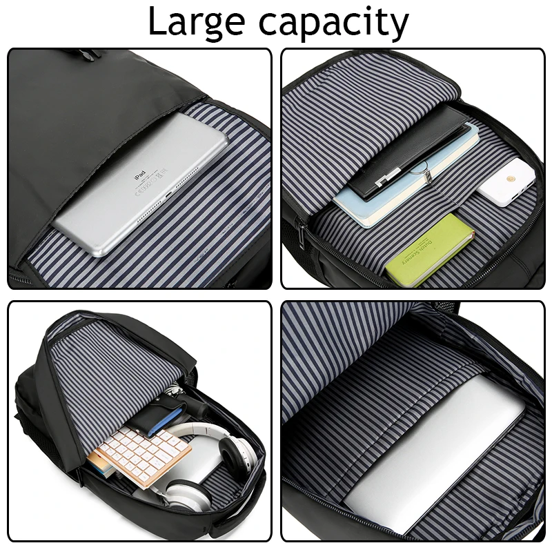 Man Bag Travel Trekking Laptop Backpack Waterproof Stylish