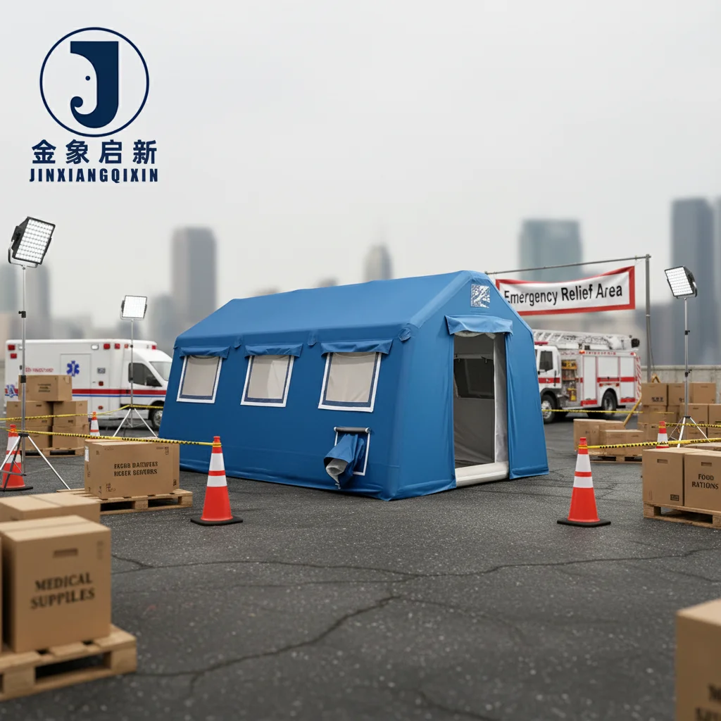 Waterproof Inflatable Camping Tent for Disaster Relief Quick Automatic Opening UV-Resistant Medical Operation Air Tent-Inflatable Tent